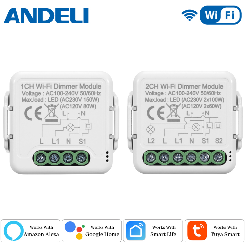 Smart Home Diy - Módulo de Interruptor Dimmer Inteligente Wi-Fi