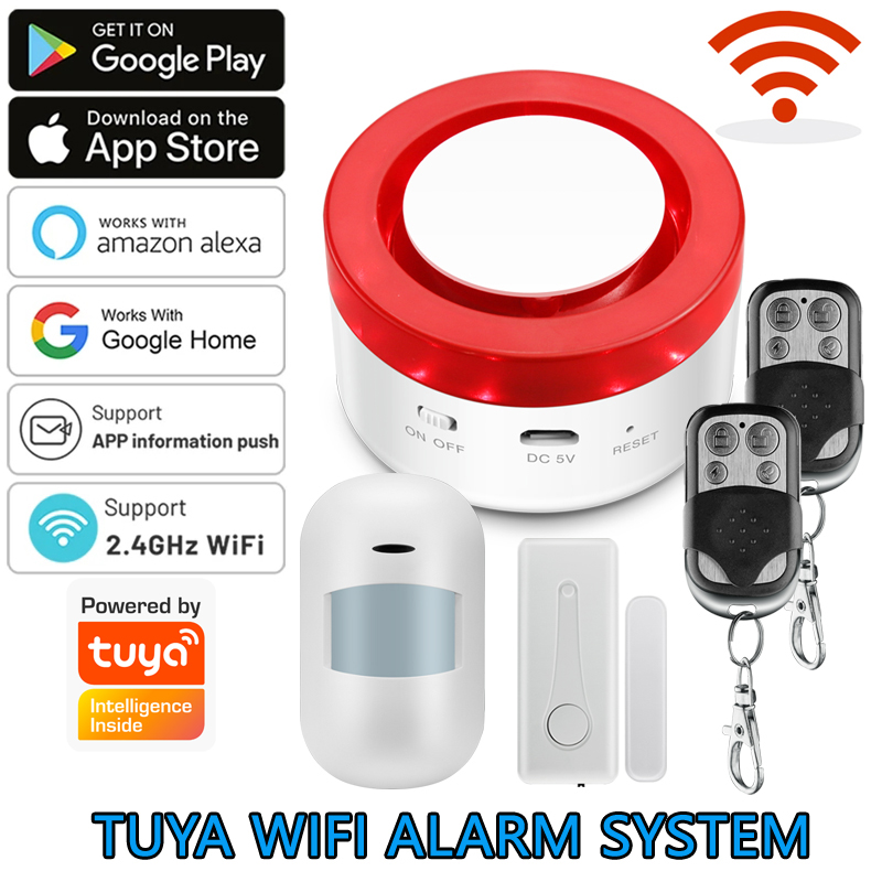 Home Automation Kit - Sistema de alarme residencial wi-fi tuya,