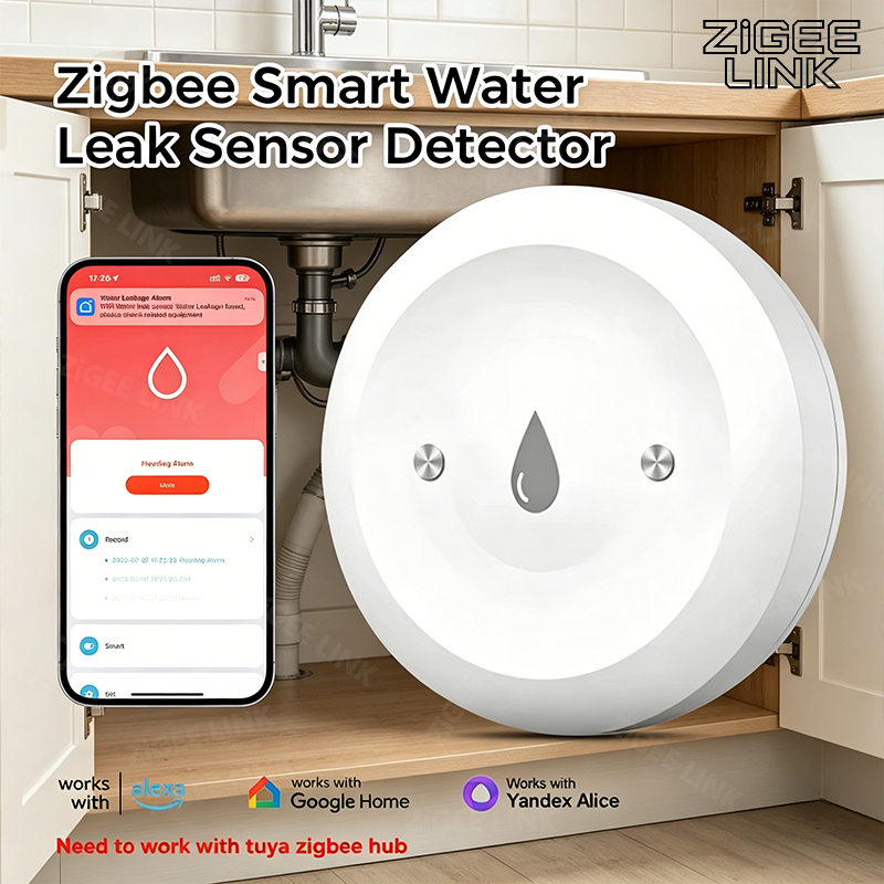 Smart Home Zigbee 3.0 - Sensor Inteligente de Vazamento de Água
