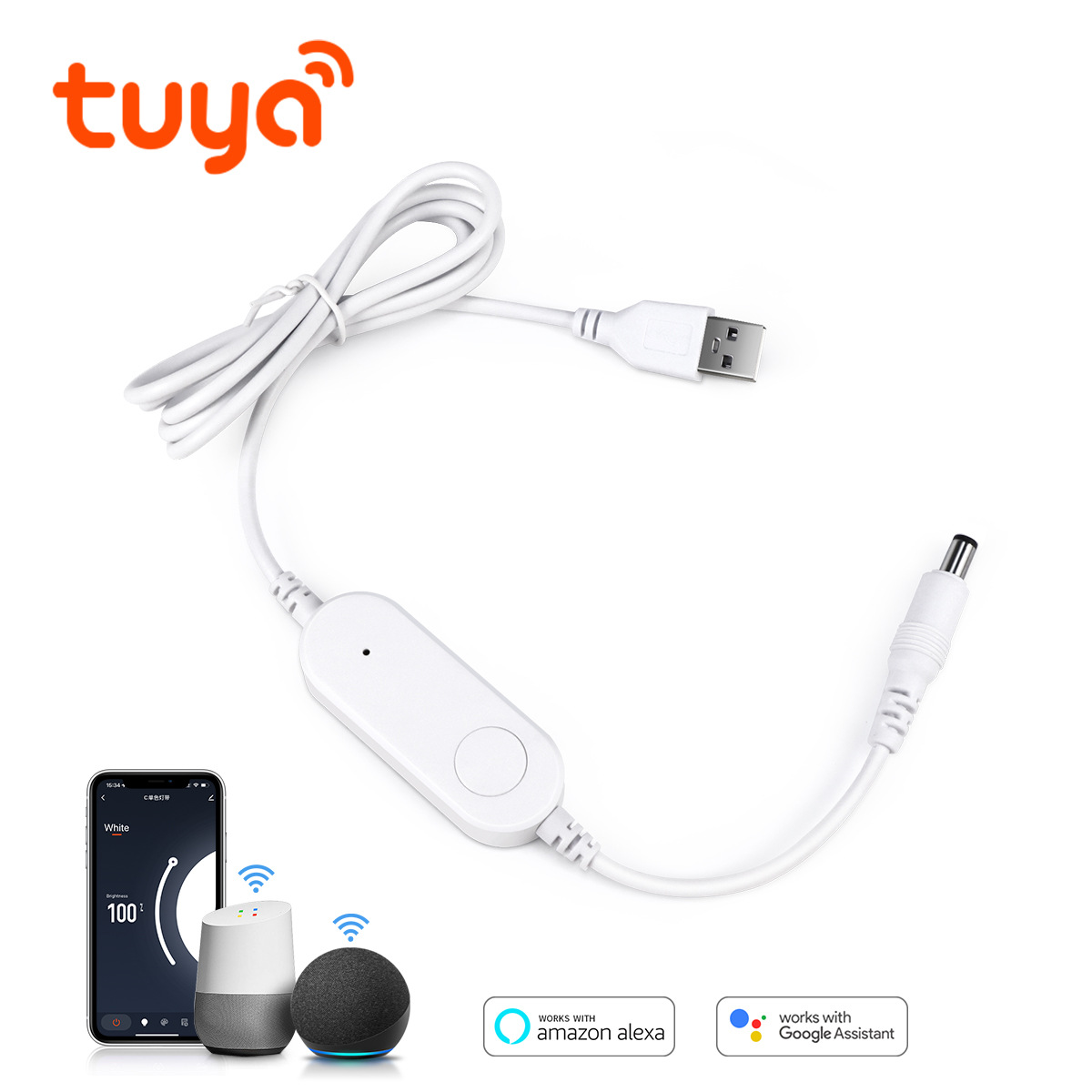 Smart Home Llm - Controlador de Luz LED USB Inteligente