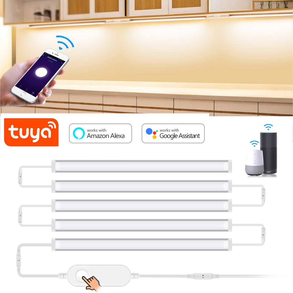 Smart Home Furniture - 1-5 pces cozinha tuya inteligente led