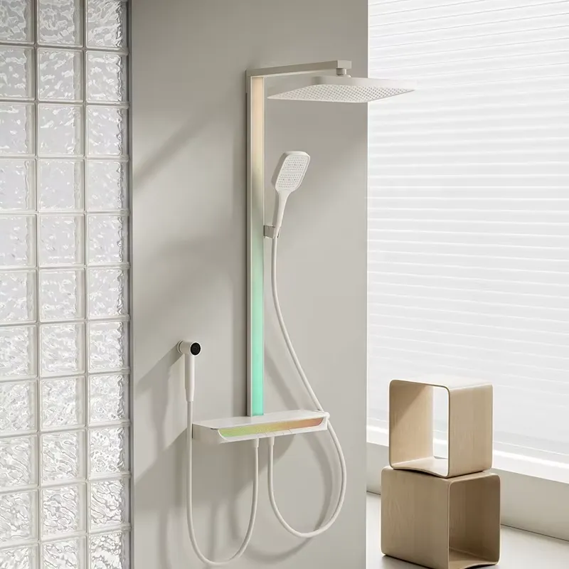 Smart Home Thermostat - Conjunto de Chuveiro Digital de Latão