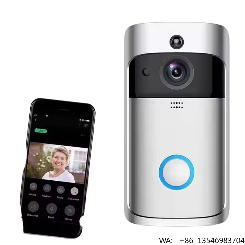 Smart Home Video Doorbell App - V5 Smart Wireless WiFi: Campainha de