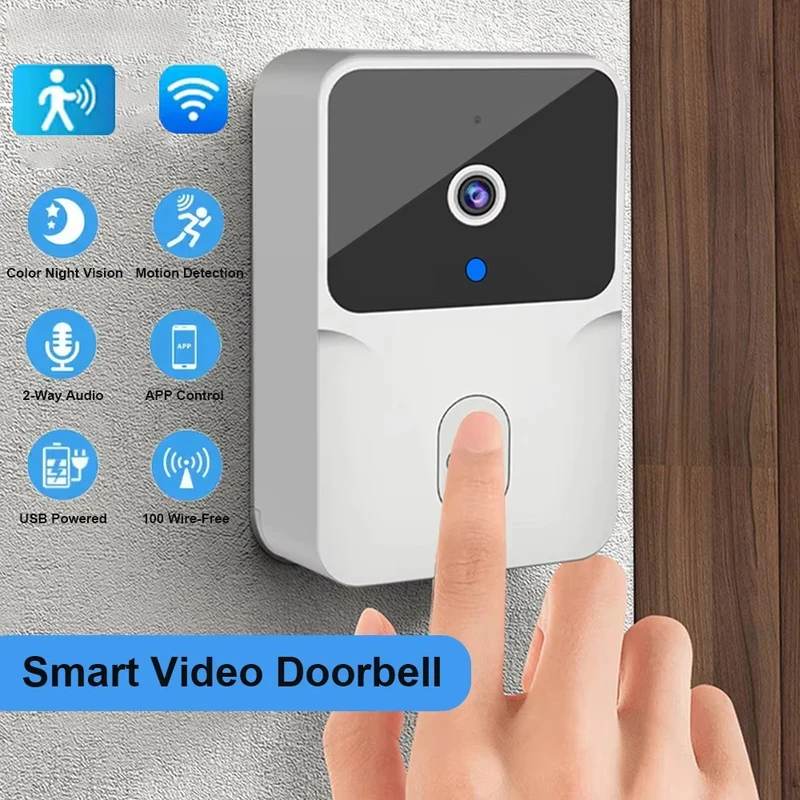 Smart Home Video Doorbell - Campainha de Vídeo WiFi Inteligente para