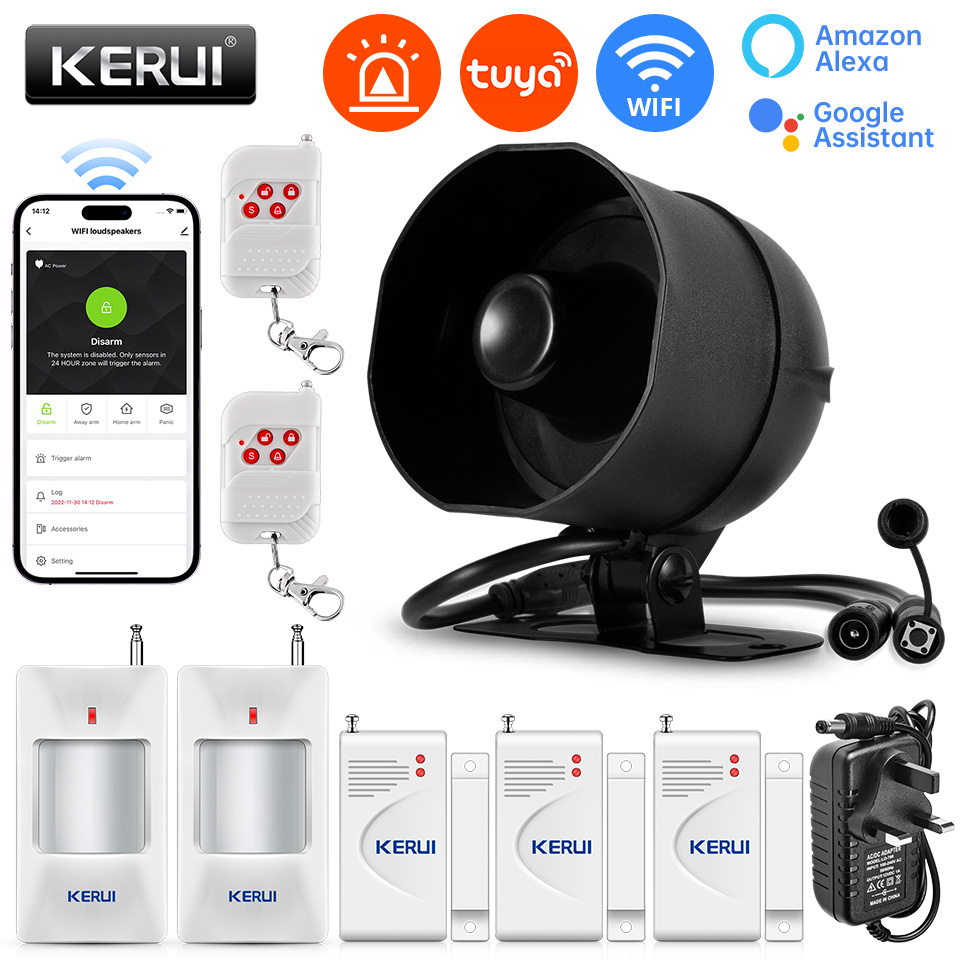 Home Automation Kit - Kerui 120db sirene sistema de alarme