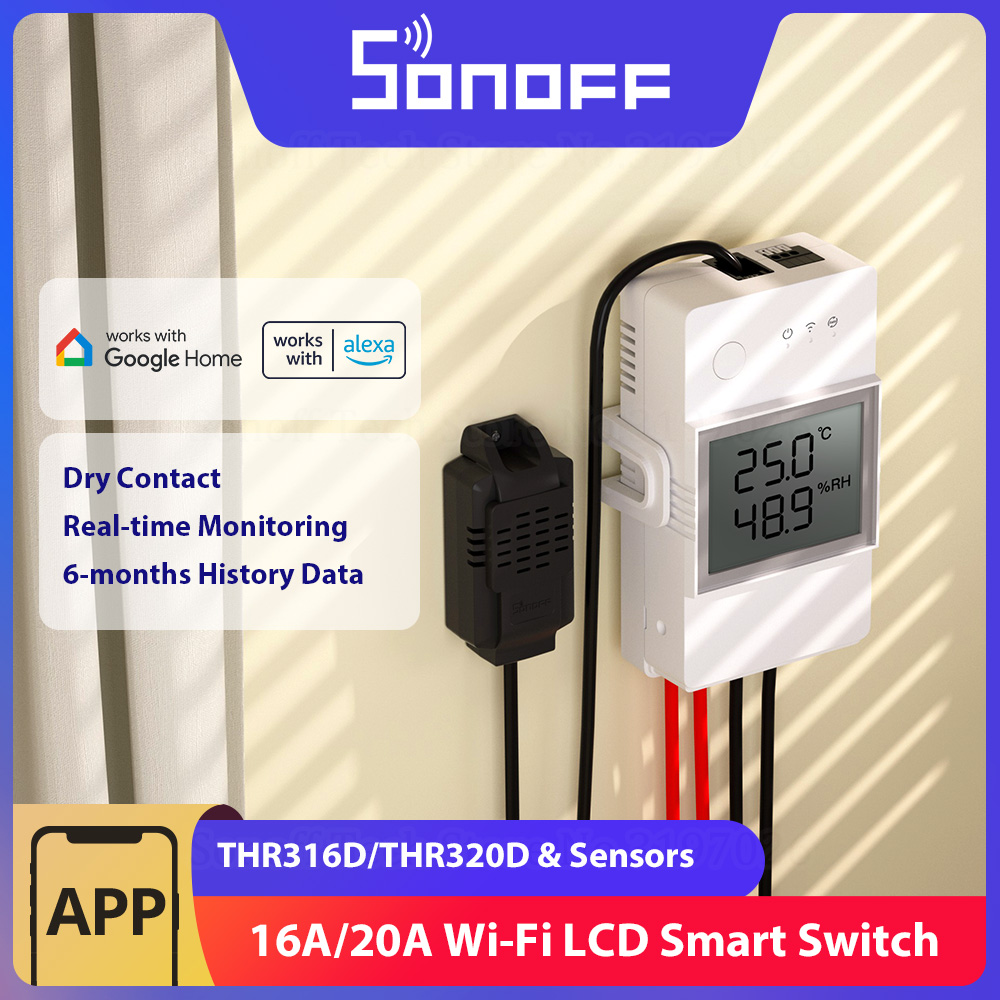 Home Automation Kit - Sonoff thr316d/thr320d interruptor inteligente de temperatura