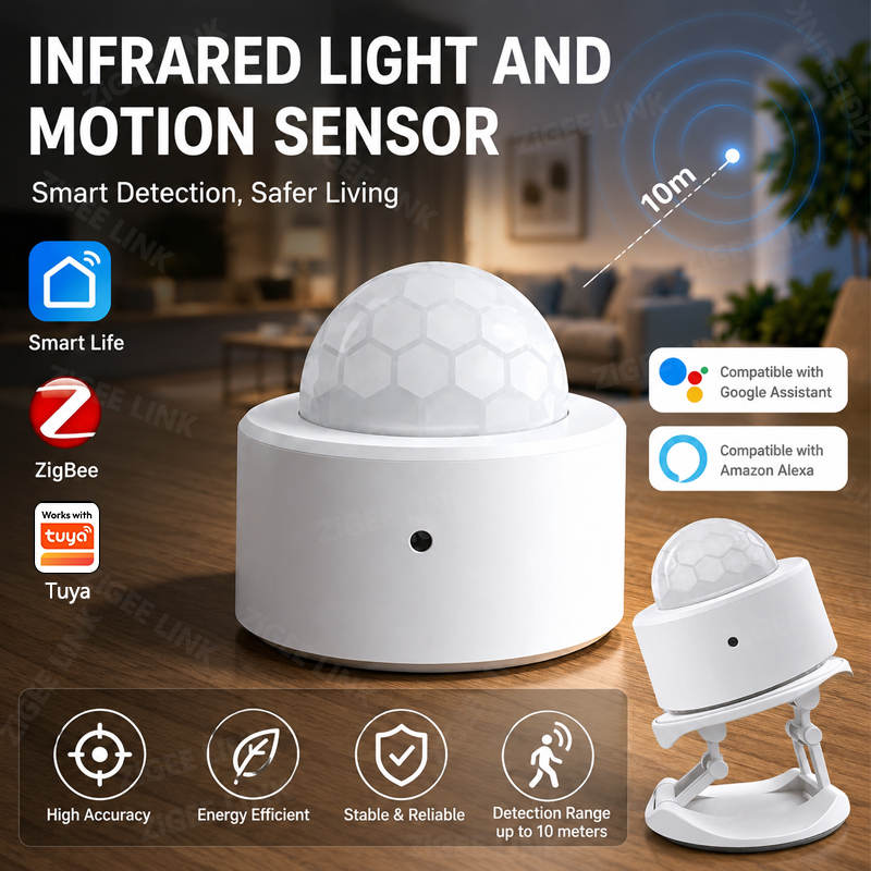 Smart Home Zigbee 3.0 - Sensor de Movimento PIR ZigBee 3.0