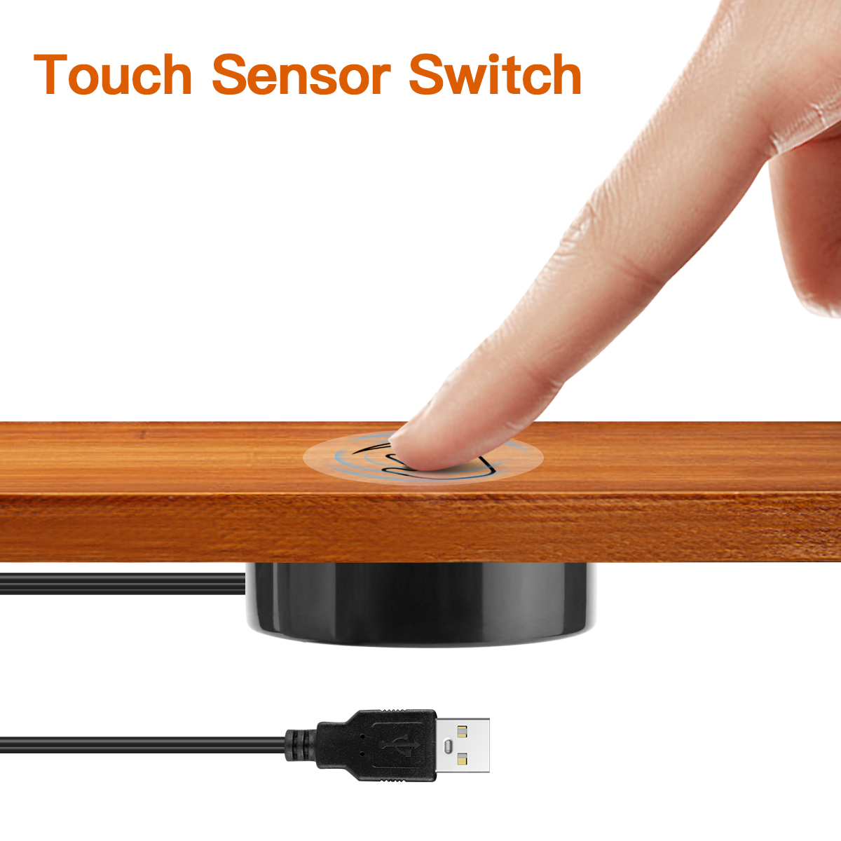 Smart Home Llm - Usb 5v penetrável de madeira 20mm