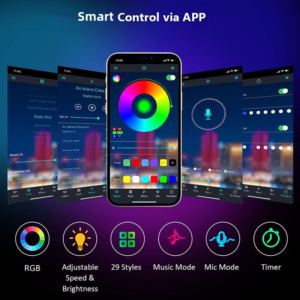 Luzes led rgb tira inteligente - Smart Home Llm avaliação e preço