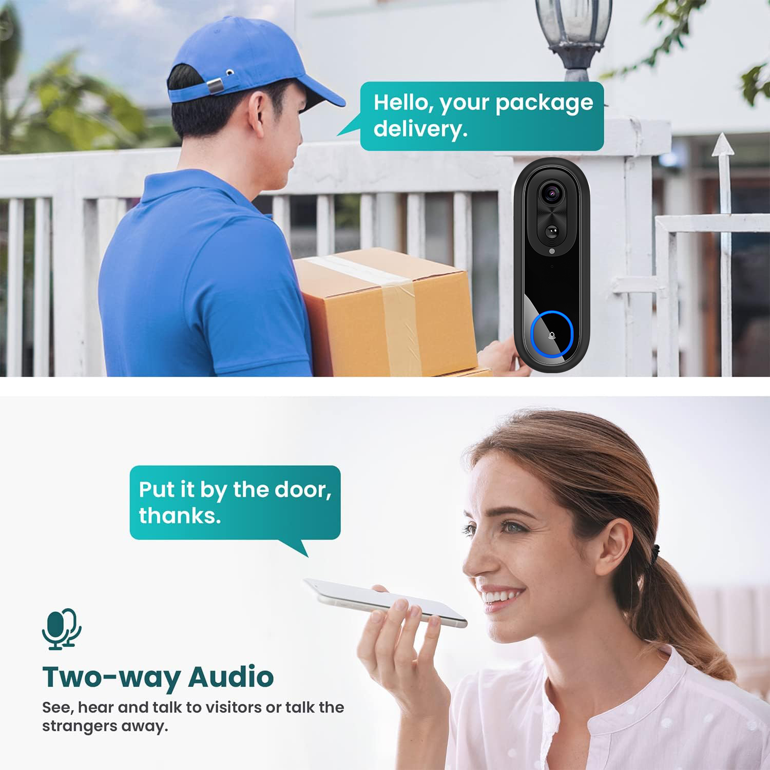 Campainha de vídeo wi-fi 5g, 2 - Smart Home Video Doorbell avaliação e preço