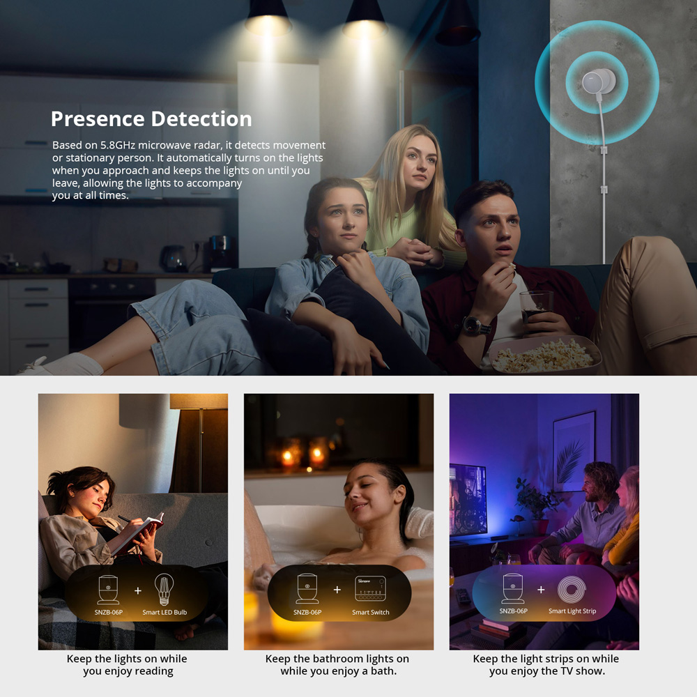 Sonoff SNZB-06P zigbee sensor  - Home Automation Kit avaliação e preço