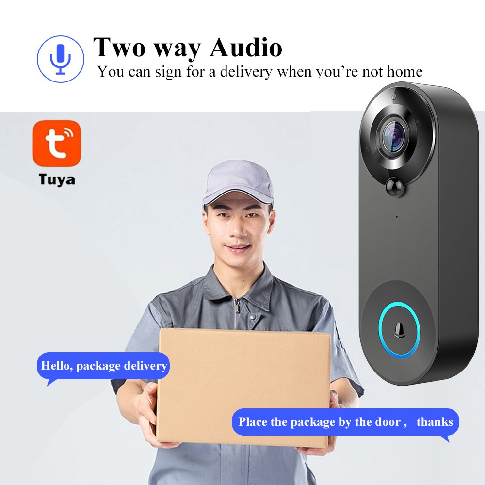 Tuya 1080p sem fio wi fi campa - Smart Home Video Doorbell avaliação e preço