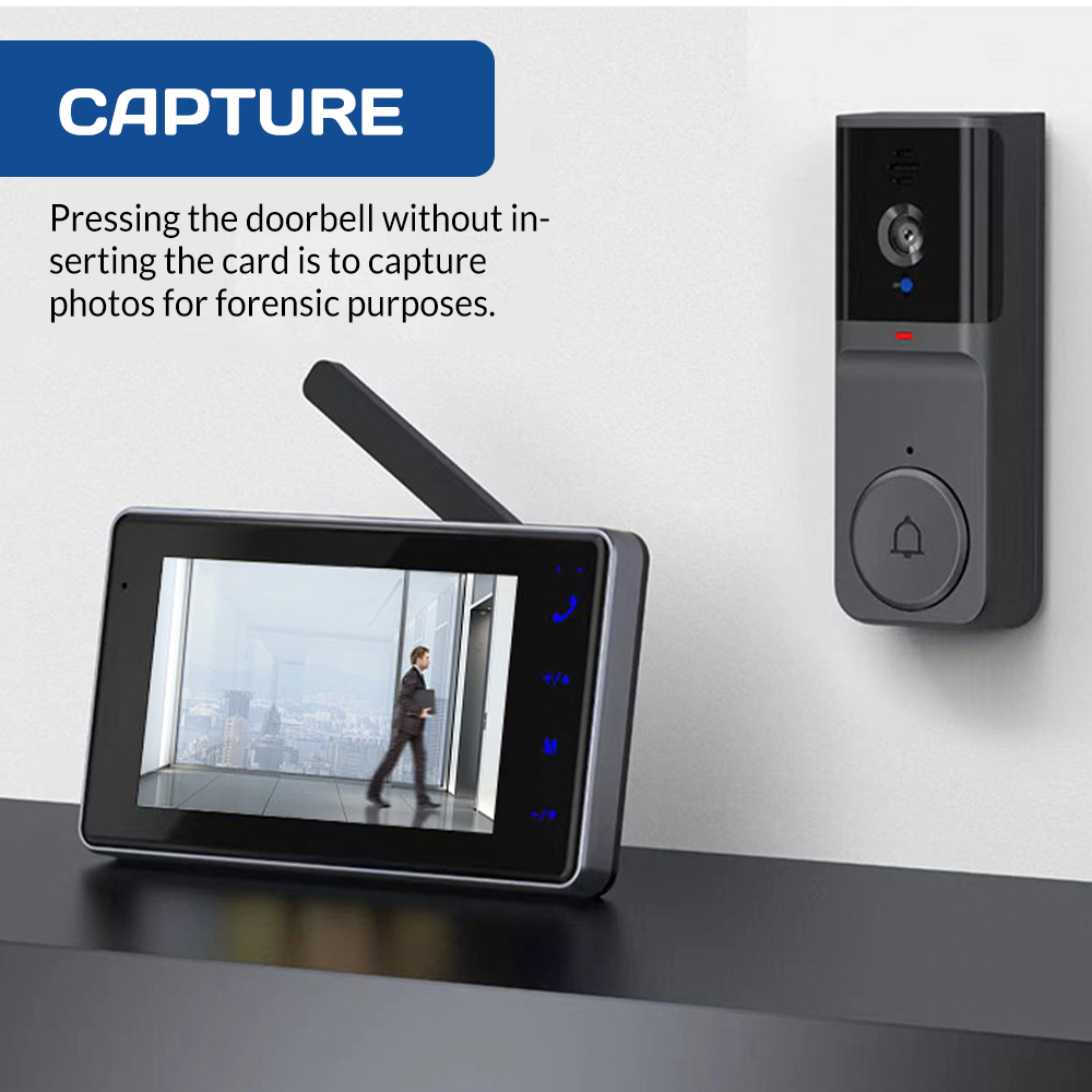 Interfone Visual Sem Fio com T - Smart Home Video Doorbell avaliação e preço