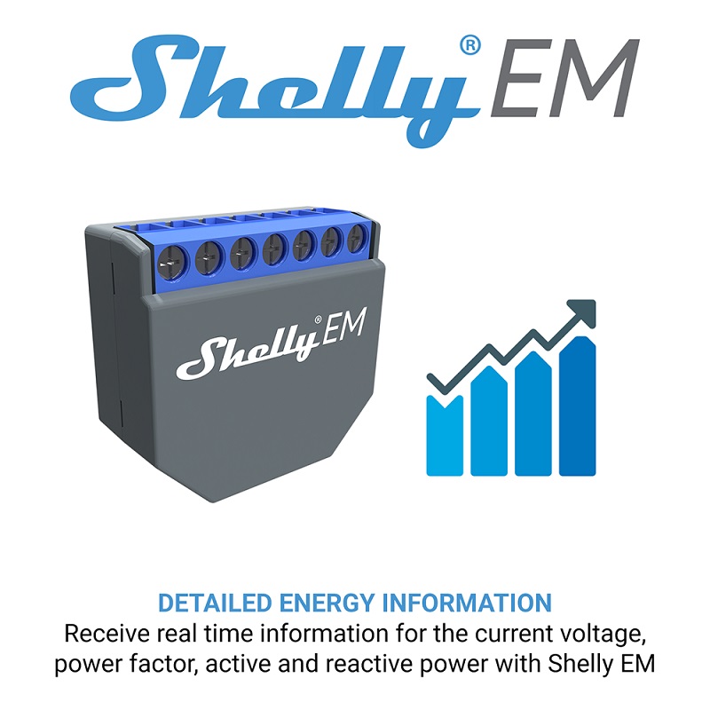 SHELLY EM Interruptor Controla - Smart Home Switch avaliação e preço