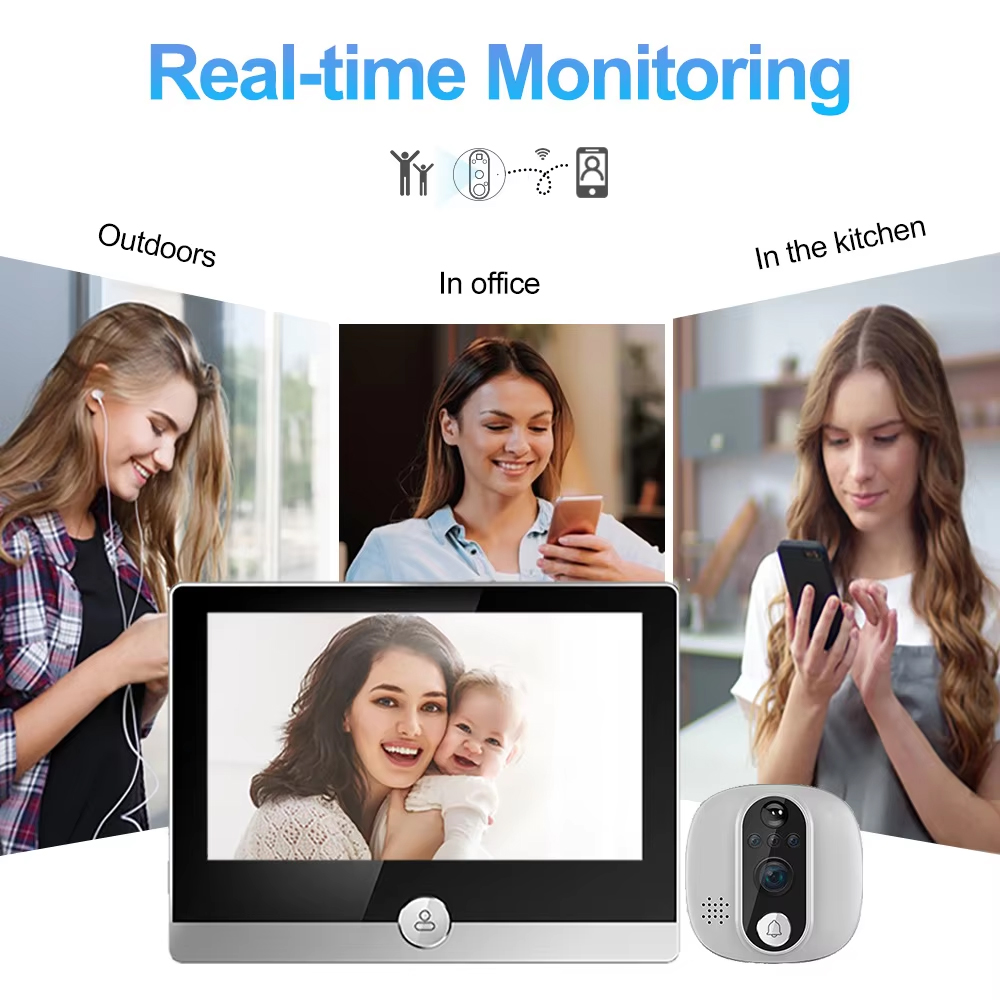Tuya 1080p wifi campainha da p - Smart Home Video Doorbell avaliação e preço