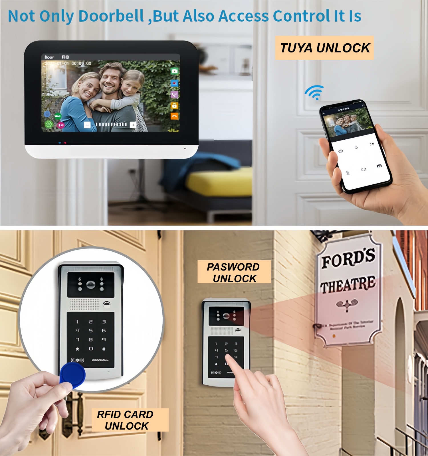 Sistema de interfone com vídeo - Smart Home Video Doorbell avaliação e preço