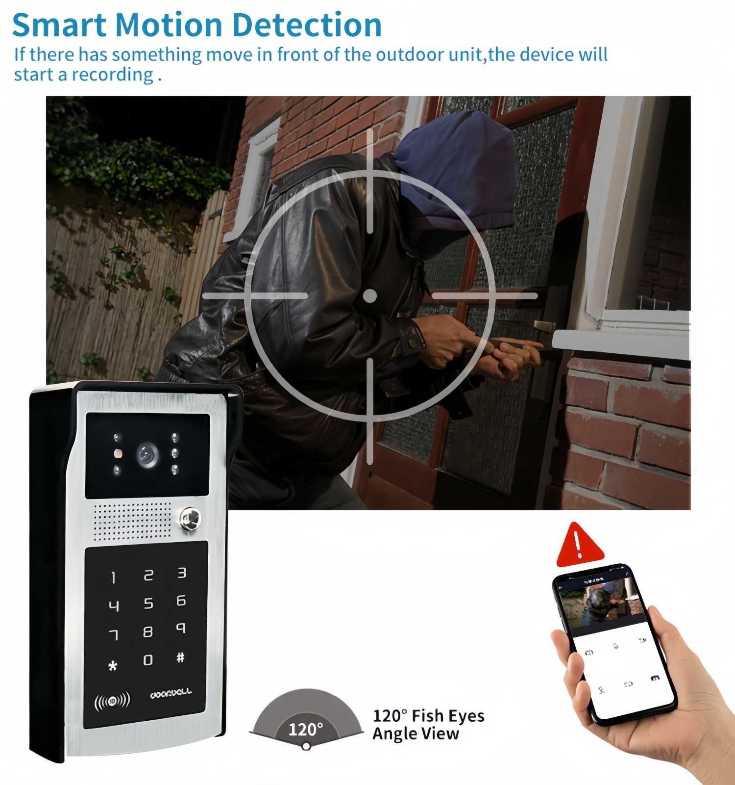 Sistema de interfone com vídeo - Smart Home Video Doorbell avaliação e preço