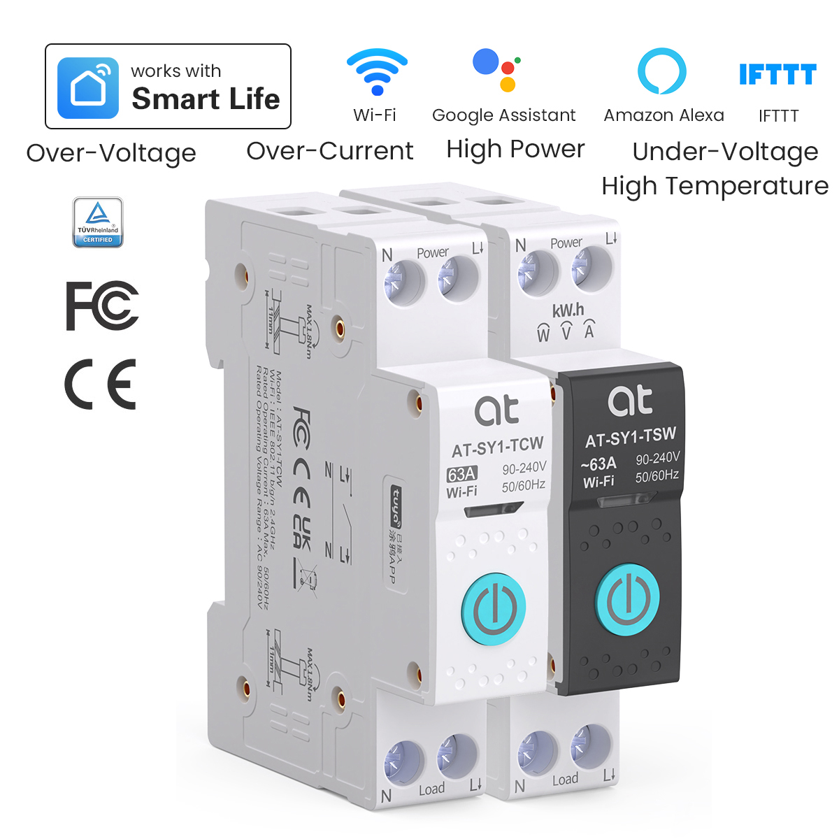 Tuya wifi disjuntor inteligent - Smart Home Switch avaliação e preço