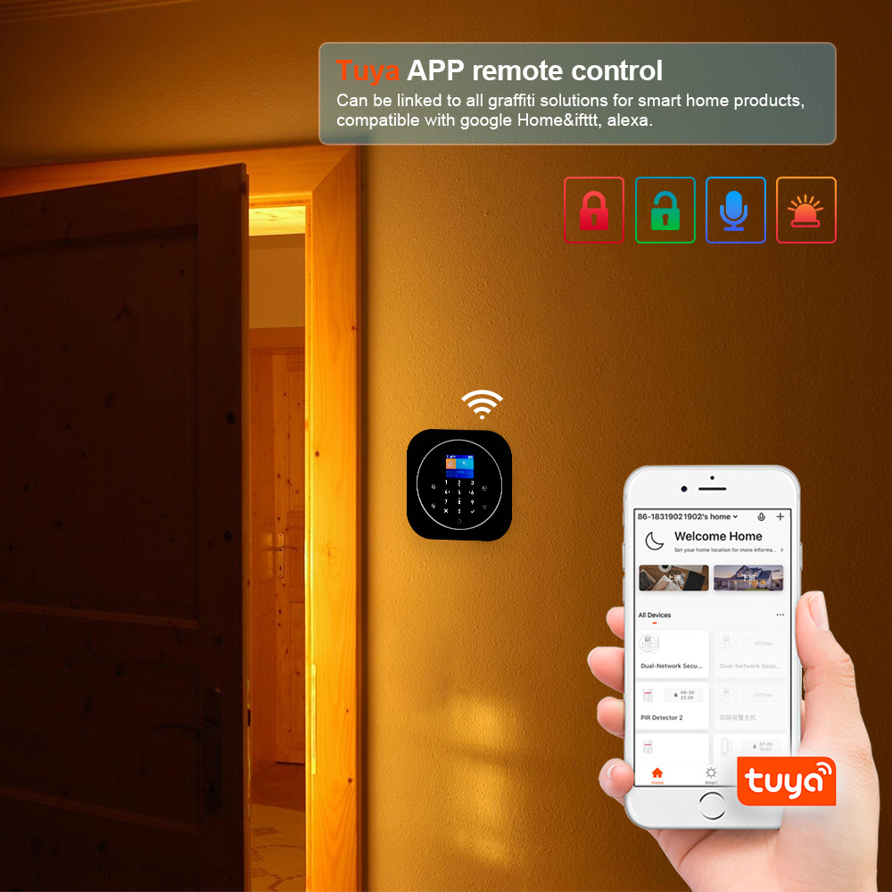 Kerui g12 sem fio tuya kit sis - Home Automation Kit avaliação e preço