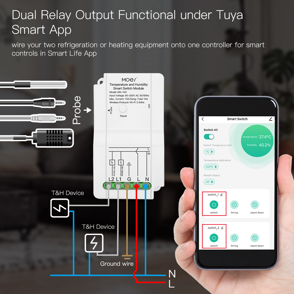 Módulo de interruptor intelige - Smart Home Thermostat avaliação e preço
