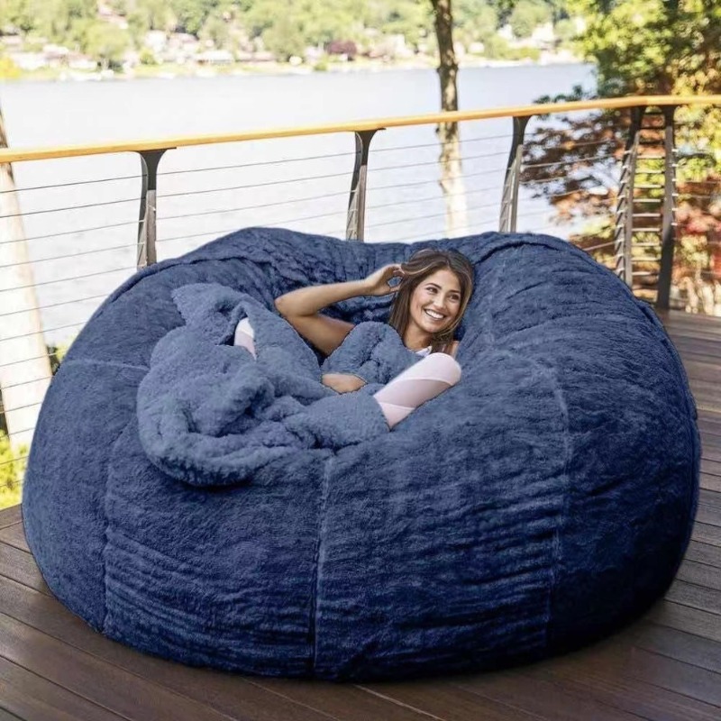 Azul designer preguiçoso saco  - Smart Home Furniture avaliação e preço