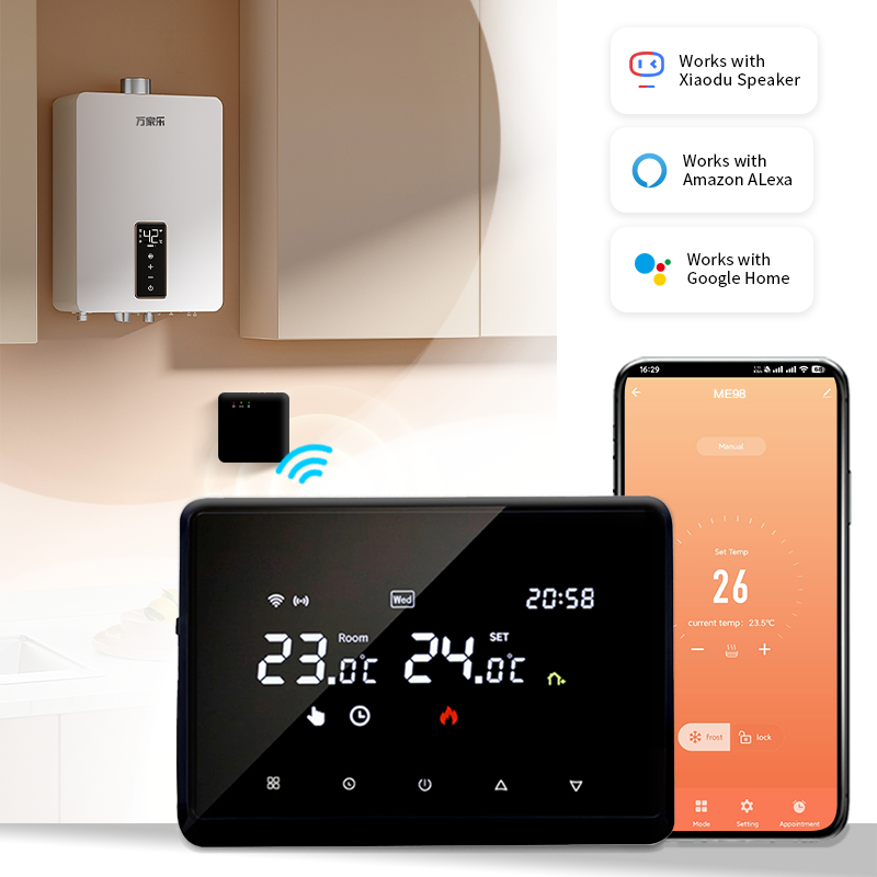 Novo tuya sem fio wifi termost - Smart Home Thermostat avaliação e preço