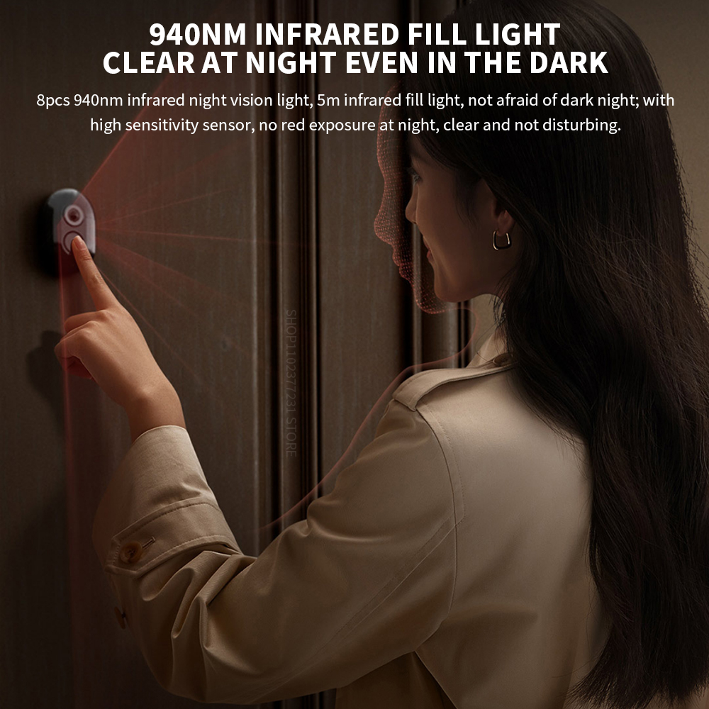 Xiaomi-Smart Cat Eye 2 Câmera  - Smart Home Video Doorbell App avaliação e preço