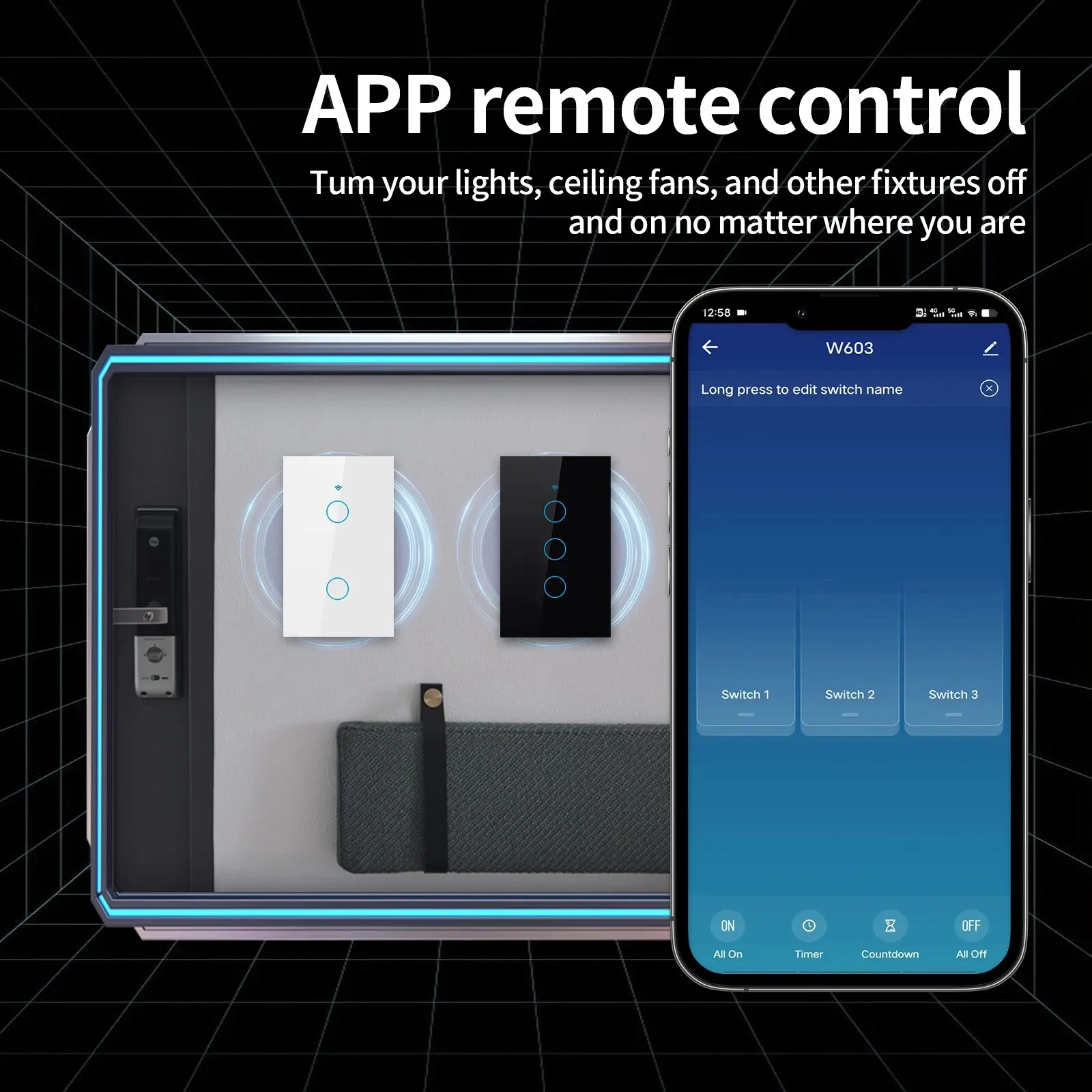 Interruptor de luz inteligente - Smart Home System avaliação e preço