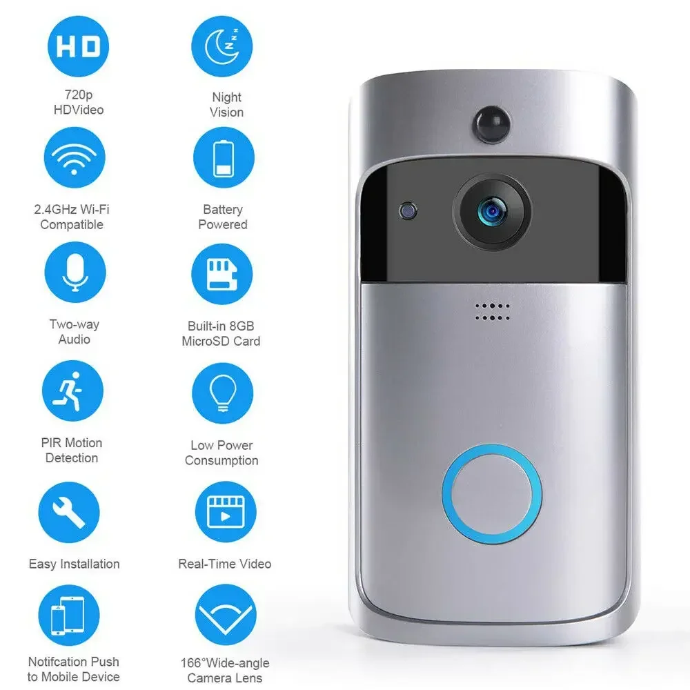 Câmera de Campainha Sem Fio WI - Smart Home Video Doorbell avaliação e preço