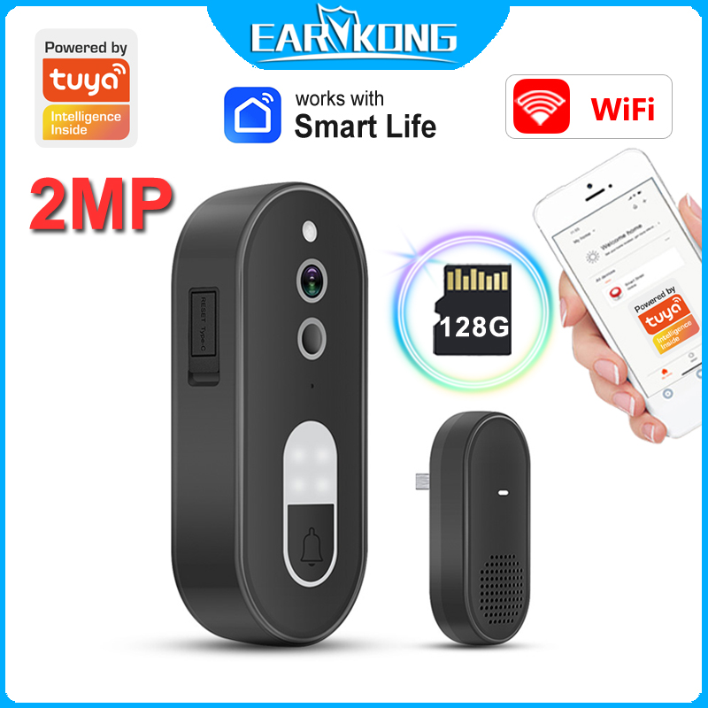 Campainha de Vídeo WiFi Compat - Smart Home Video Doorbell avaliação e preço