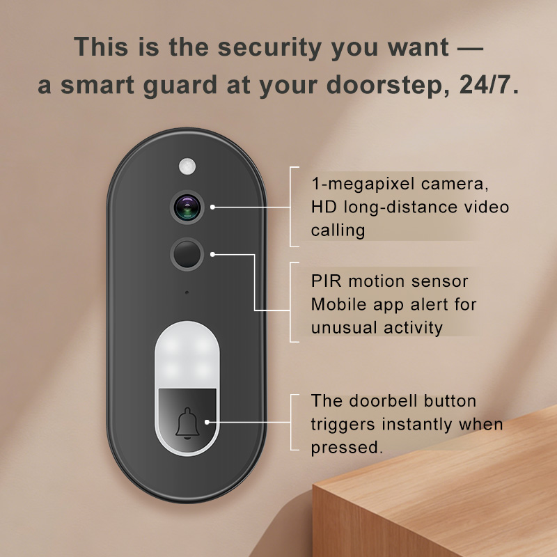 Campainha de Vídeo WiFi Compat - Smart Home Video Doorbell avaliação e preço