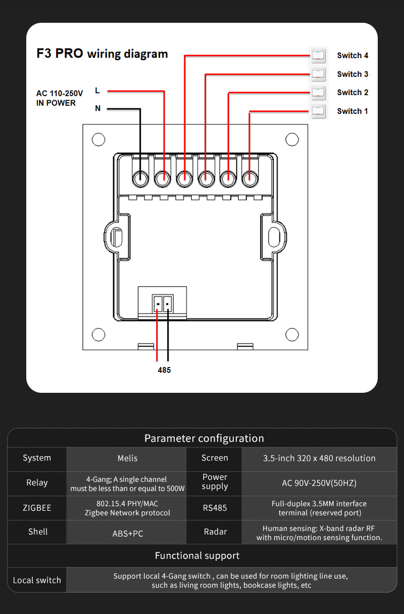 Interruptor Inteligente F3 Pro - Smart Home Switch avaliação e preço