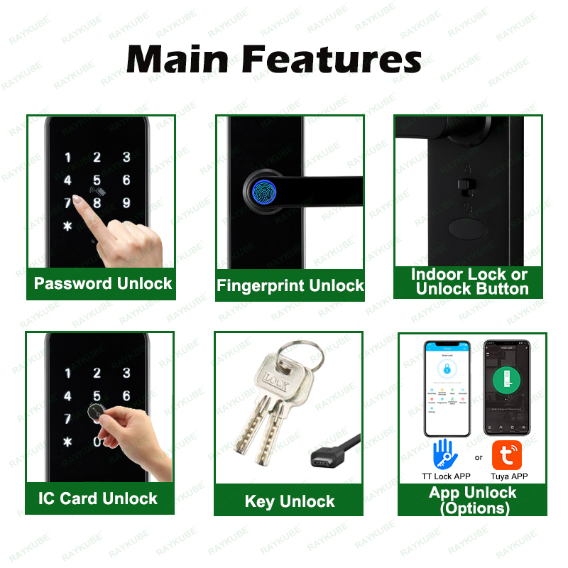Raykube k8 fechadura de porta  - Smart Home Keyestudio avaliação e preço
