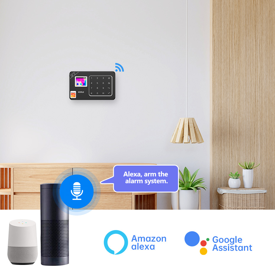 Kerui gsm 4g wifi sistema de s - Home Automation Kit avaliação e preço